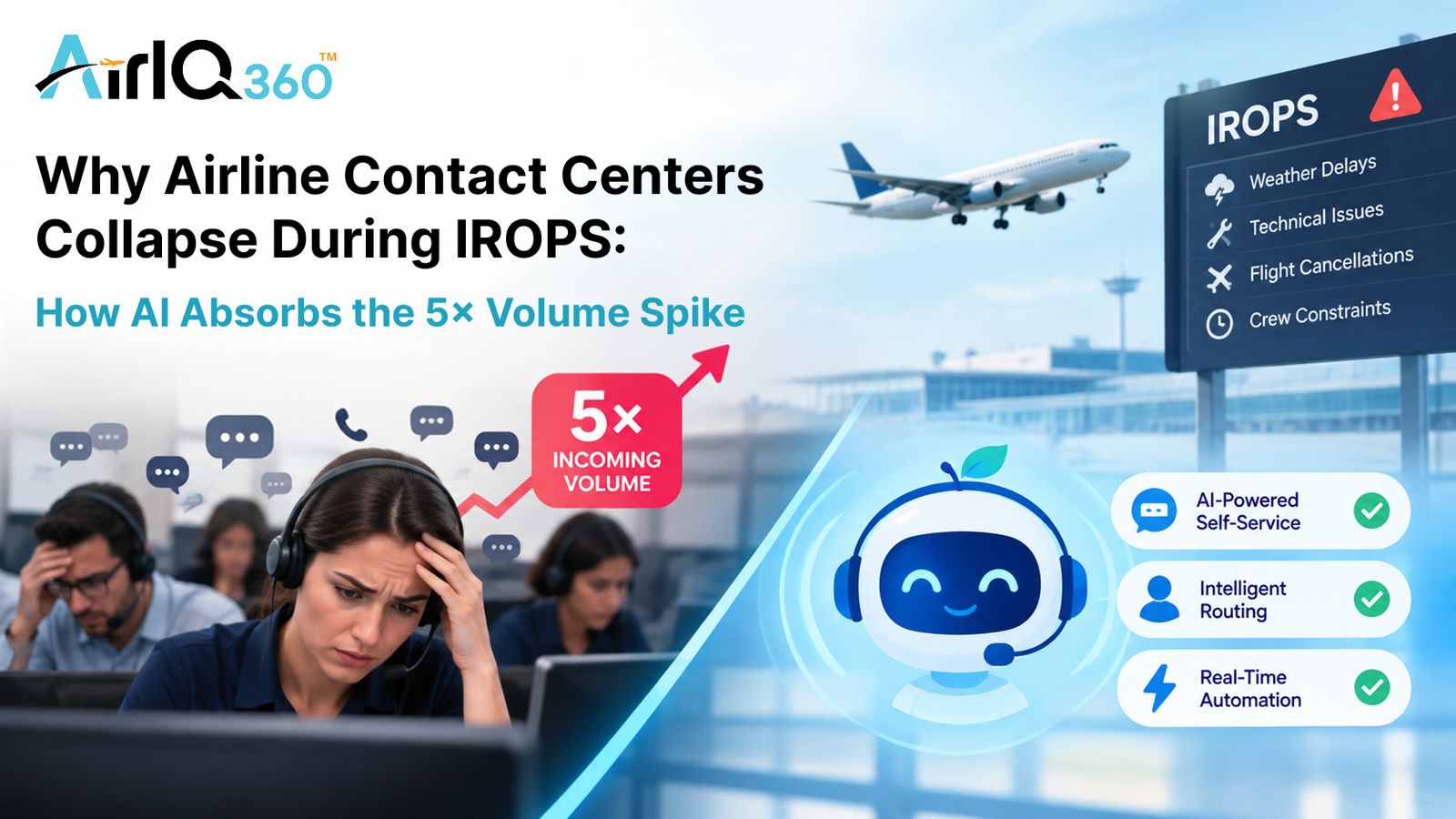 Airport operations during disruption representing airline IROPS and passenger support